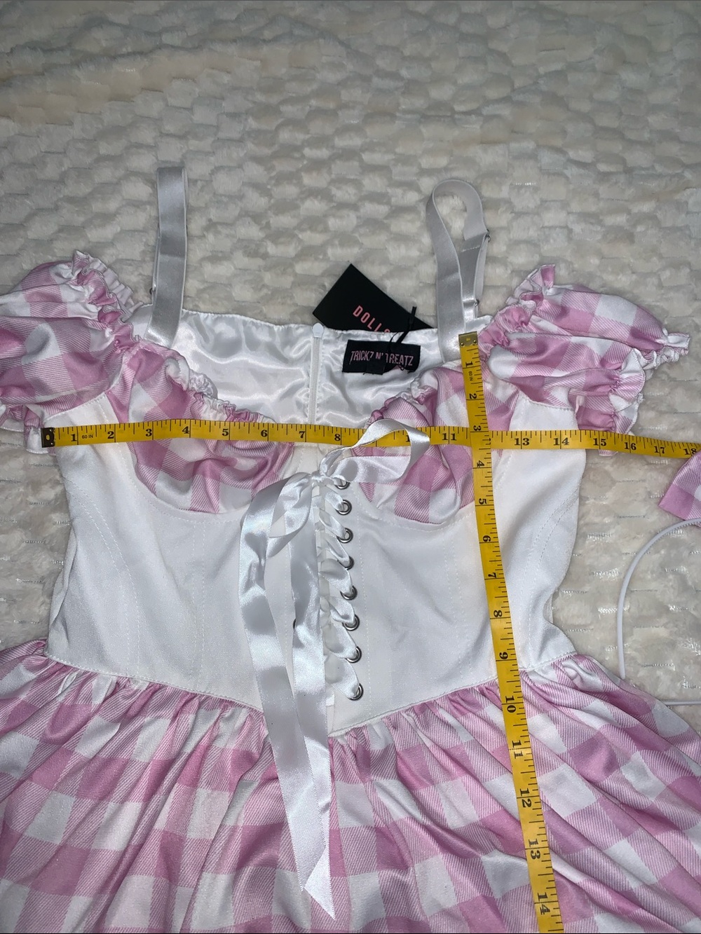 Dolls Kill Trickz N Treatz Little Bo Peep Dress with Headband, Size Small, NWT - Picture 9 of 9